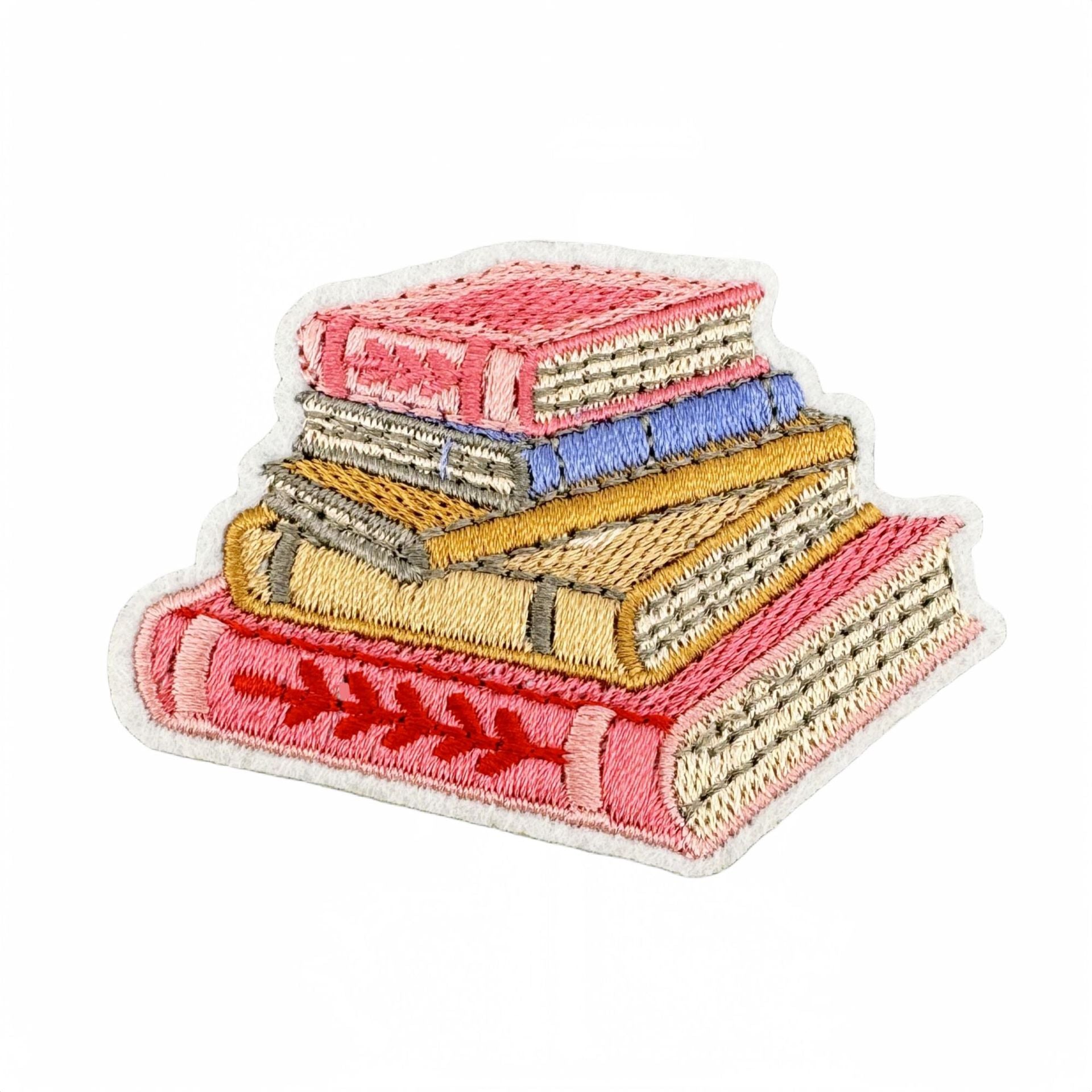 Wholesale Embroidered Bookworm Patch Badge English Book Reading Doodle Computer Embroidery Sew On Garment Accessory Craft Supply For Everyday Use
