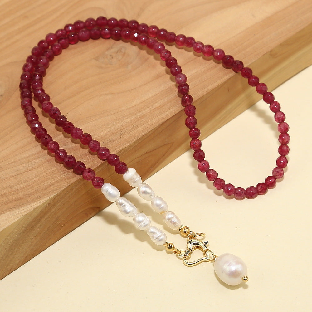 Wholesale Natural Stone Freshwater Pearl Necklace