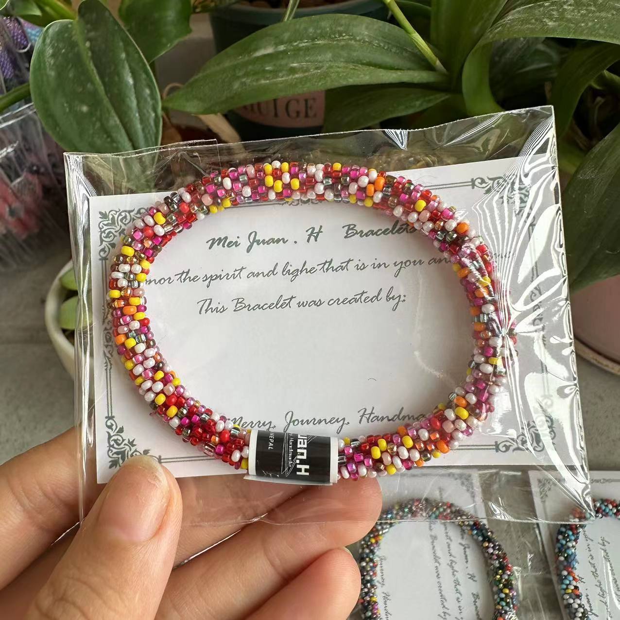 Wholesale Hand-woven Japanese Essential Oil Diffuser Beads Nepal Bracelet