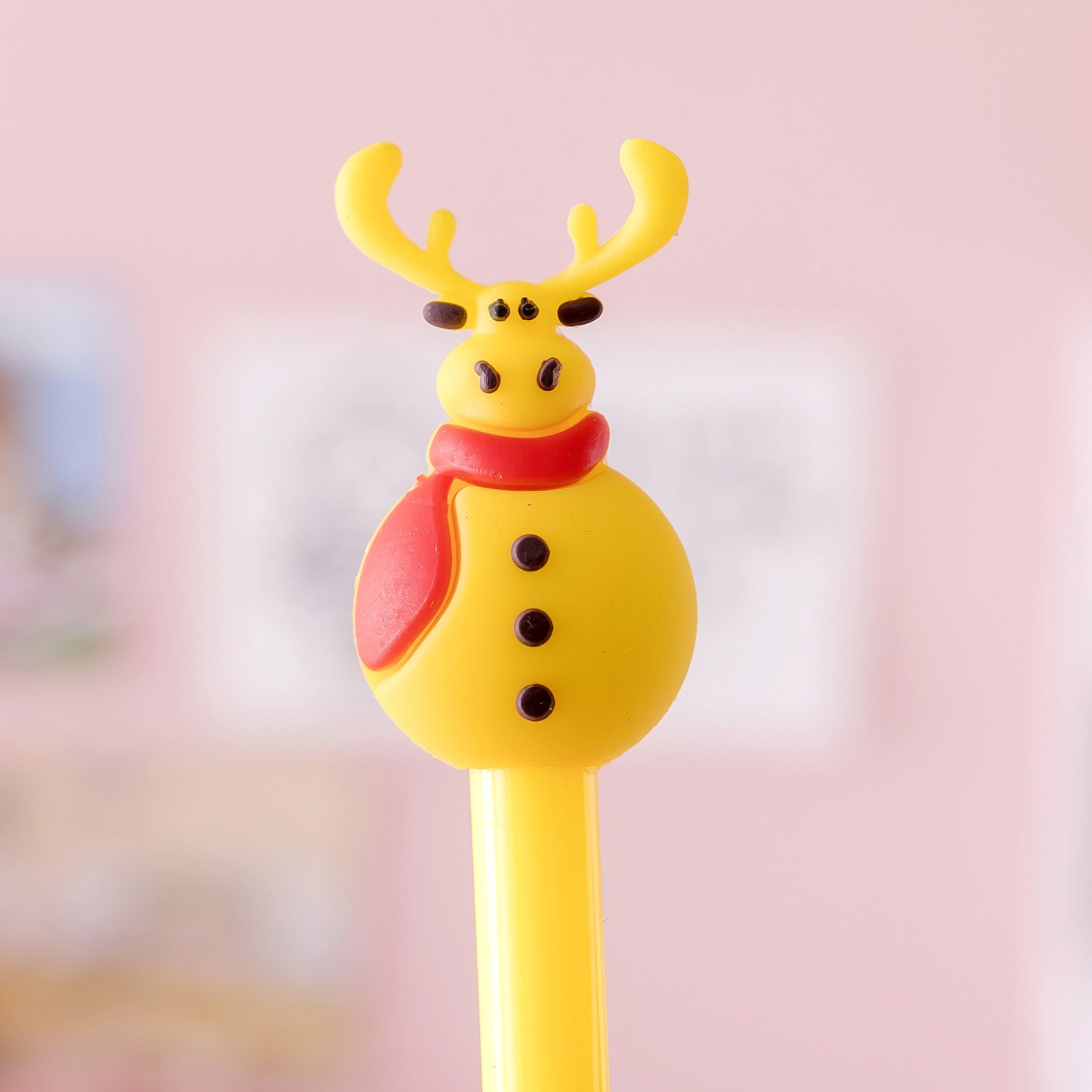 Wholesale Christmas Cartoon Plastic Rollerball Pen