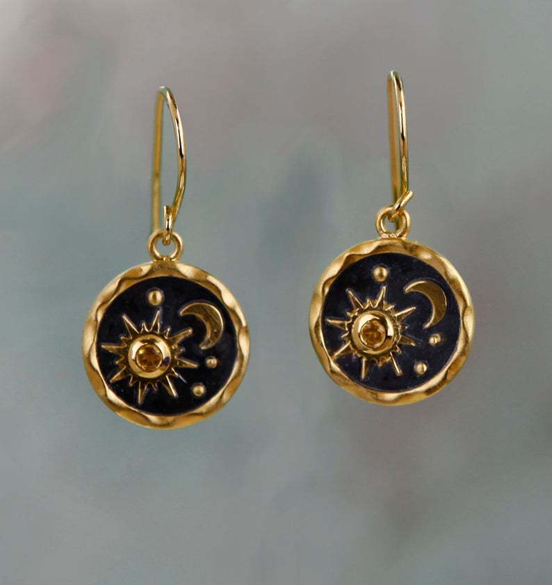 Wholesale Fashion Sun Moon Earrings