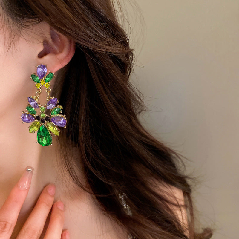 Wholesale Green Saint Parkside Irregular Crystal Flower Light Luxury High Sense Design