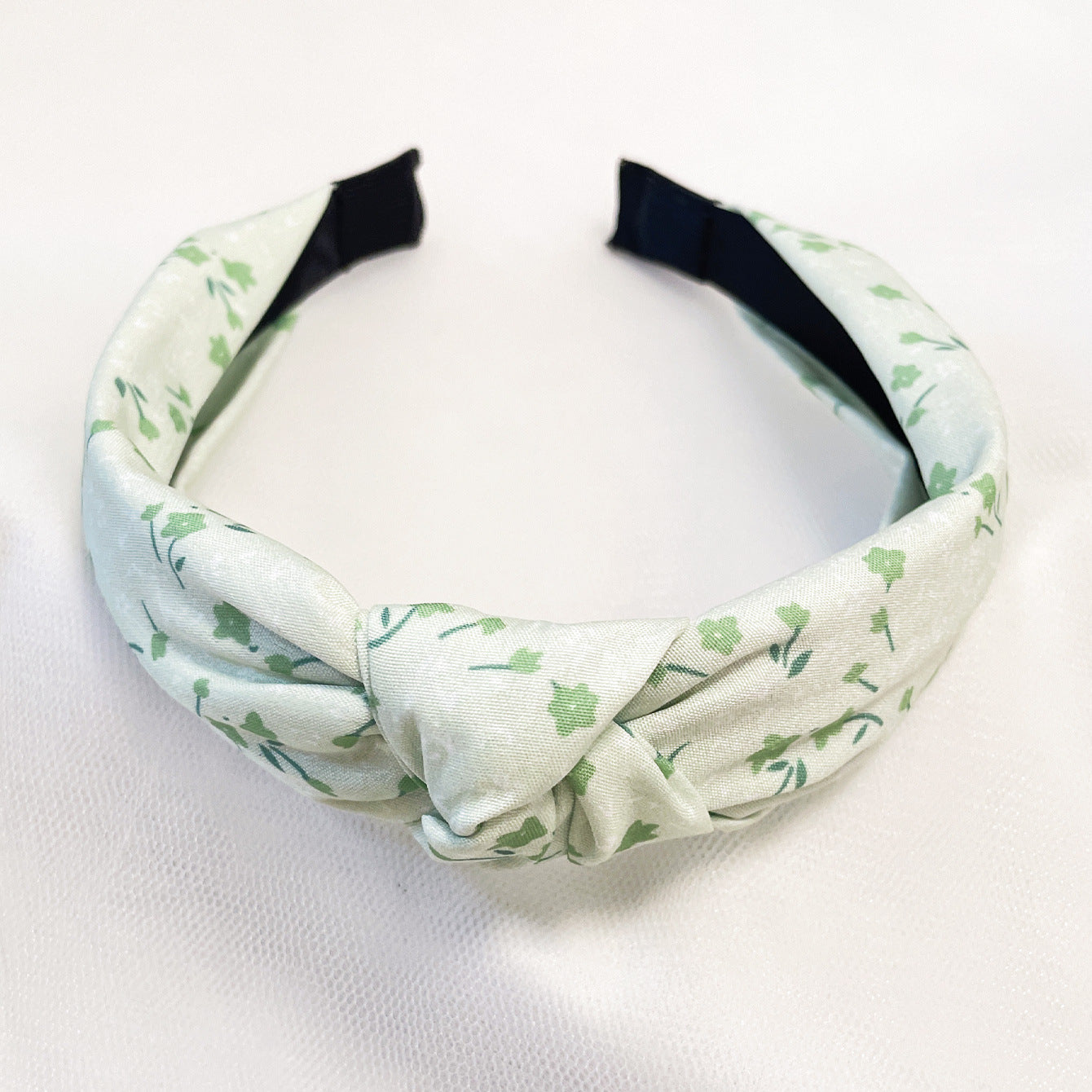 Wholesale Fabric flower cross knot wide edge sweet headband
