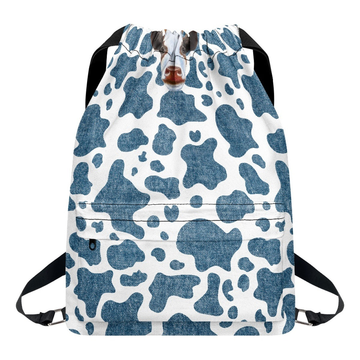 Wholesale Cow Highland Cattle Bunched Canvas Bags