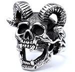 Wholesale  Simple Retro Punk Goethe Ring Titanium Steel Rust-free Fashion Jewelry Ring Pendant