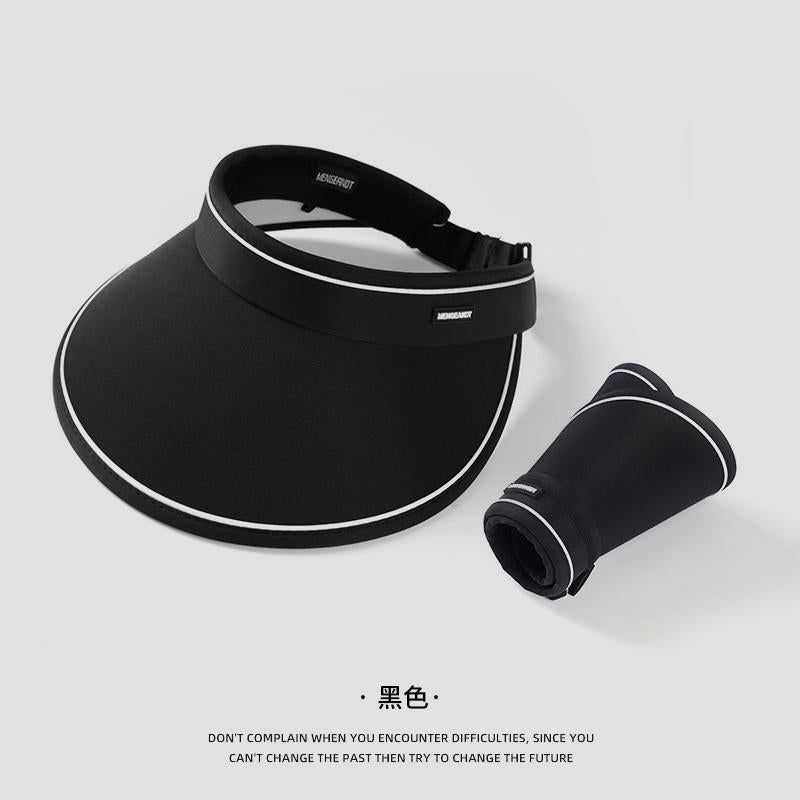 Wholesale Large brim summer sun hat without top for seaside