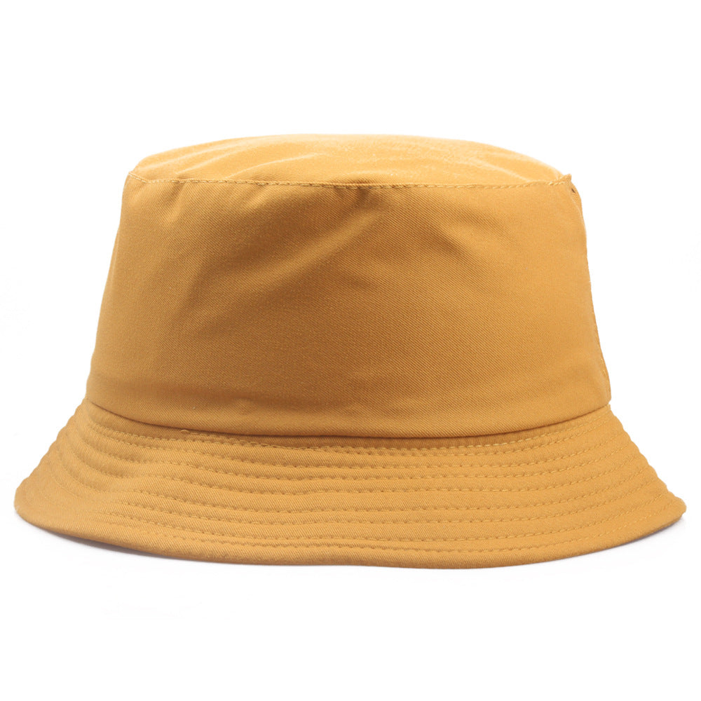 Wholesale Pure Cotton Solid Color Embroidered Logo Bucket Hat