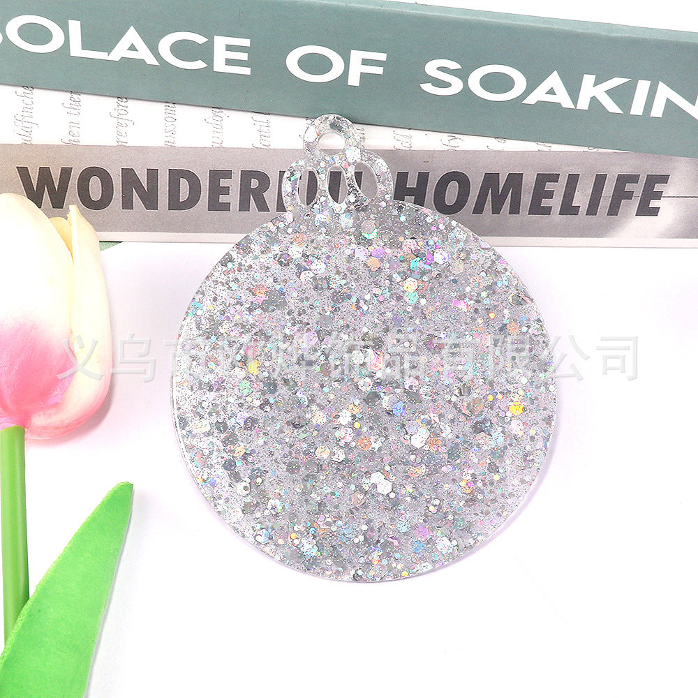 Wholesale 10pcs/ pack Acrylic Christmas Ornaments Decoration DIY Craft Christmas Tree Ornaments Patches