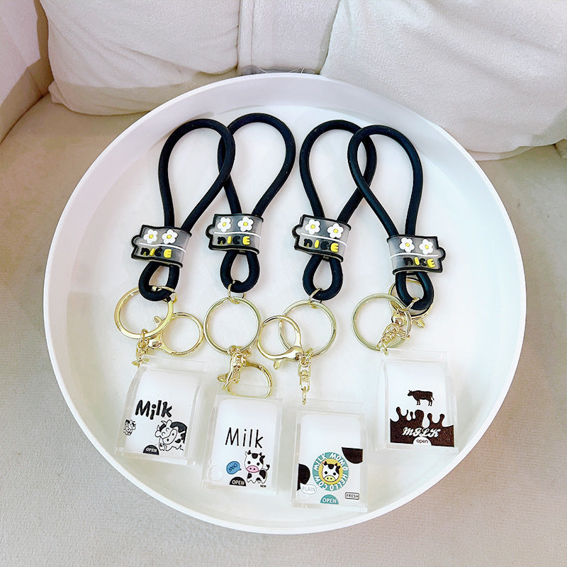 Wholesale Into Oil Milk Cartons Keychains
