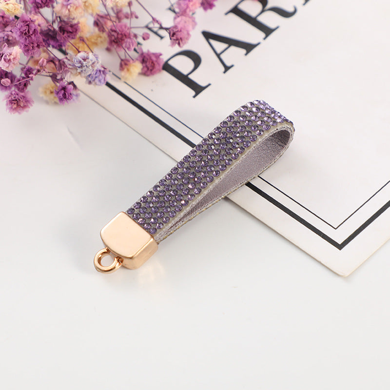 Accesorios de cadena de llaves de diamantes de aleación de zinc al por mayor