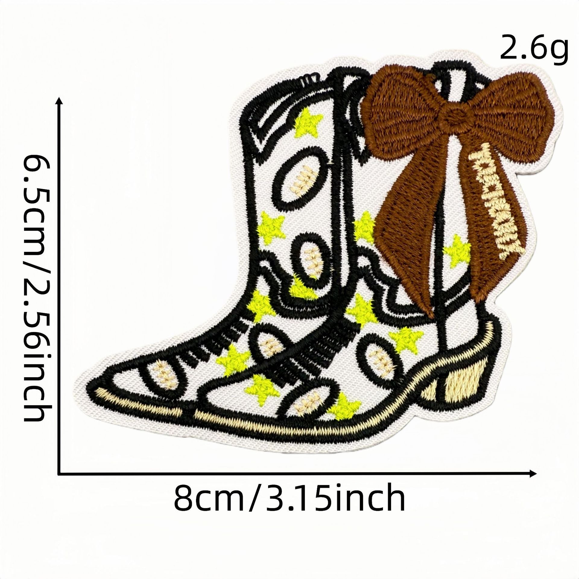 Wholesale Trendy Cartoon Rugby Embroidered Iron On Patches Leopard Print Decorative Applique DIY Craft Accessory