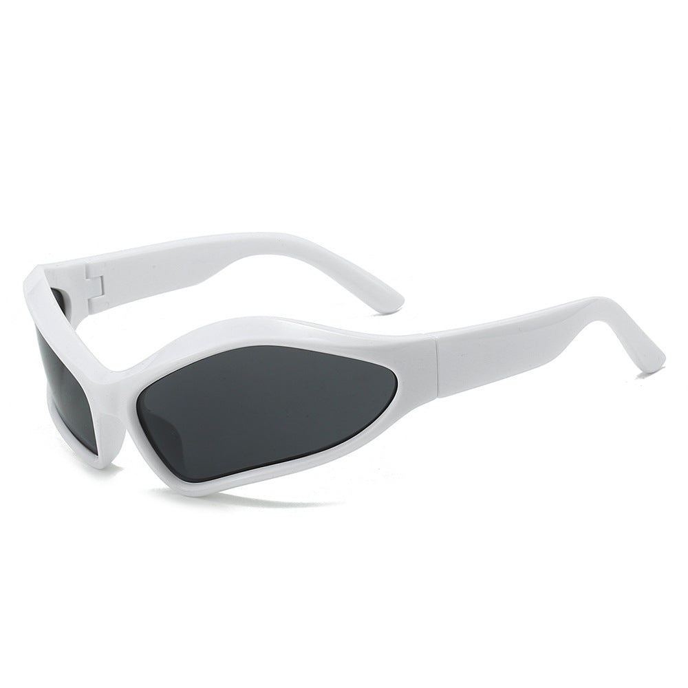 Wholesale Y2K Personalized Oval Color Matching Sunglasses