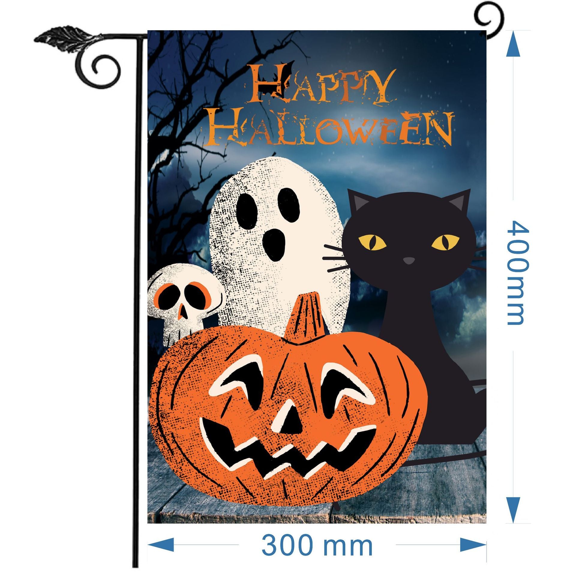 Wholesale Christmas garden flag linen print outdoor small flag yard decoration flag