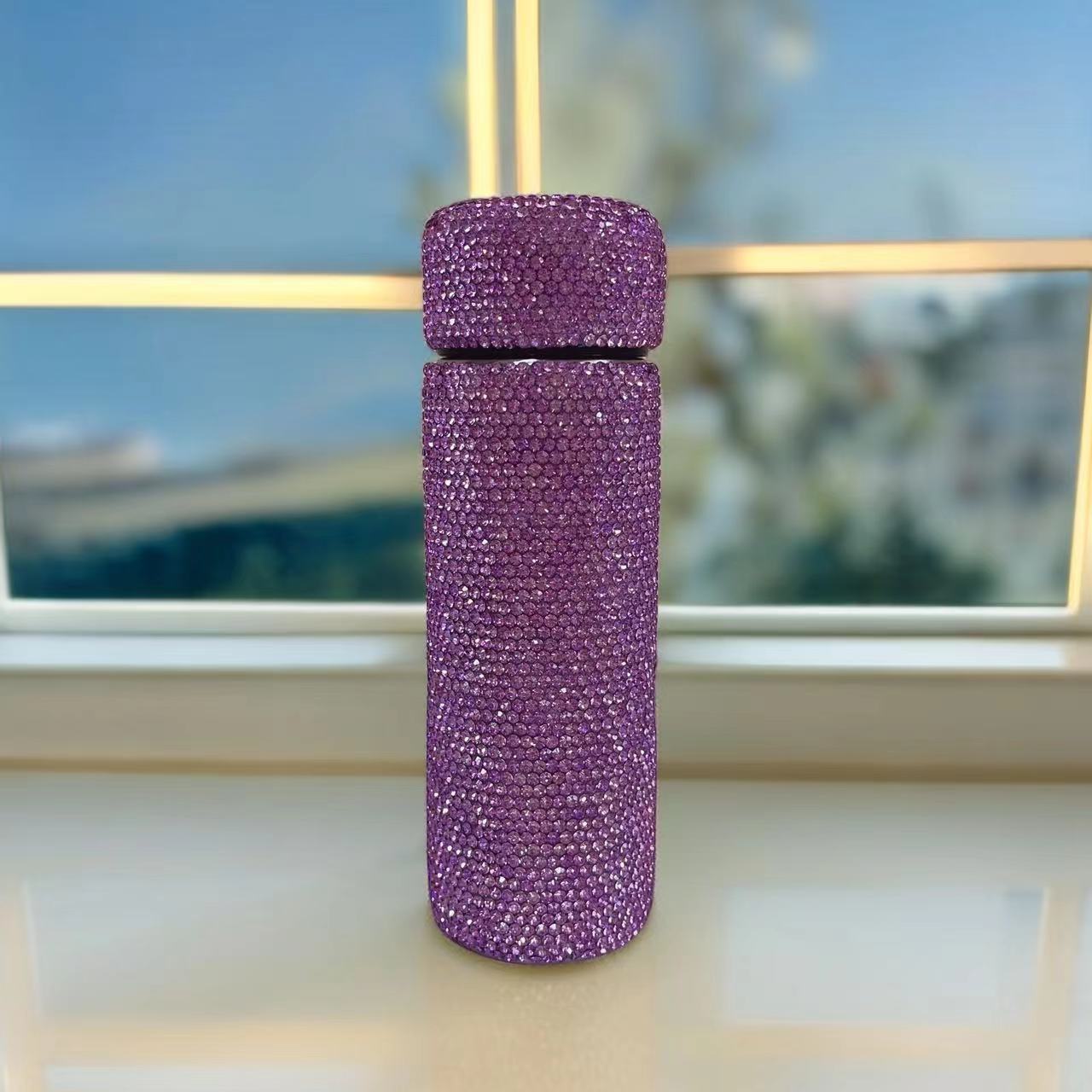 Wholesale 304 stainless steel mini diamond straight cup pocket thermos cup portable and compact