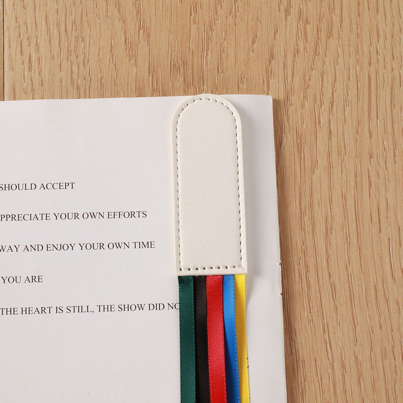 Wholesale Creative Color Book Page Folder Student Reading Mark Five Color Ribbon Page Folder Tassel Bookmark