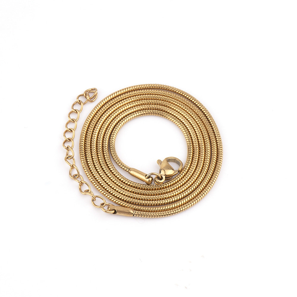 Wholesale Round Snake Collarbone Titanium Steel Necklace