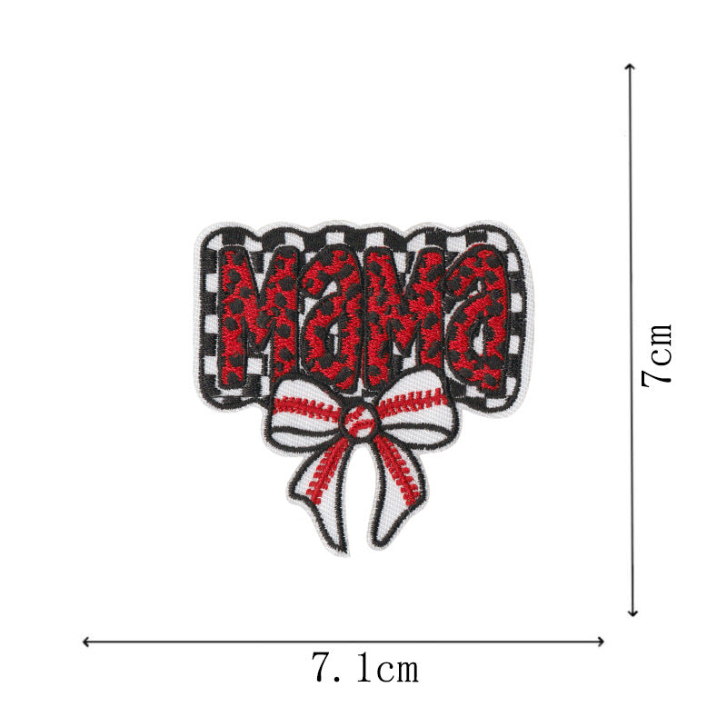 Wholesale Bow Cartoon Baseball DIY Patches