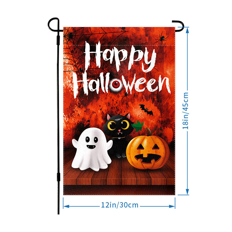 Wholesale Halloween Garden Flag Skull Hanging Flag Party Atmosphere Garden Flag
