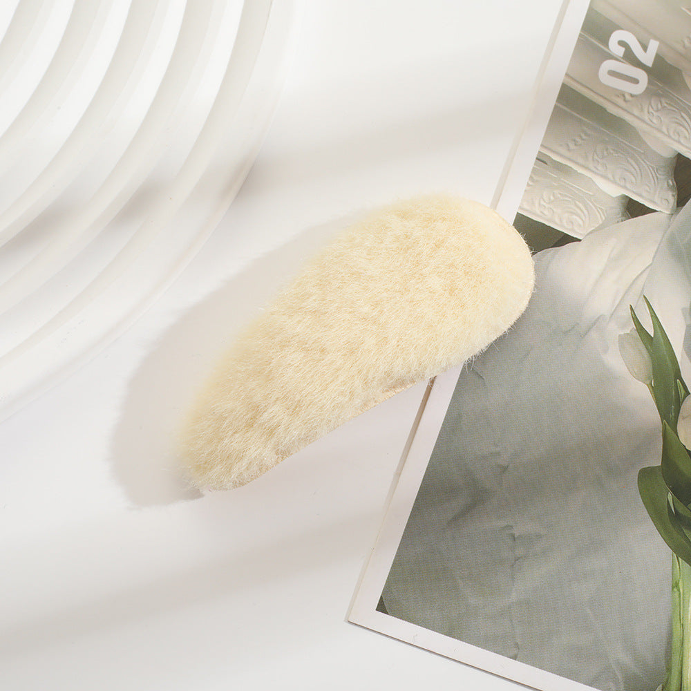 Wholesale plush bangs broken hair edge clip all-match hair accessories net red trendy hair clip