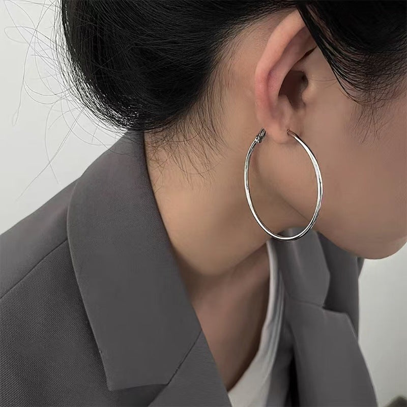 Wholesale Large circle simple personality cool style temperament Earrings