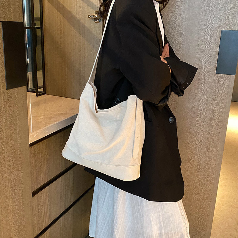 Wholesale PU Simple Large Capacity Spliced Tote Bag