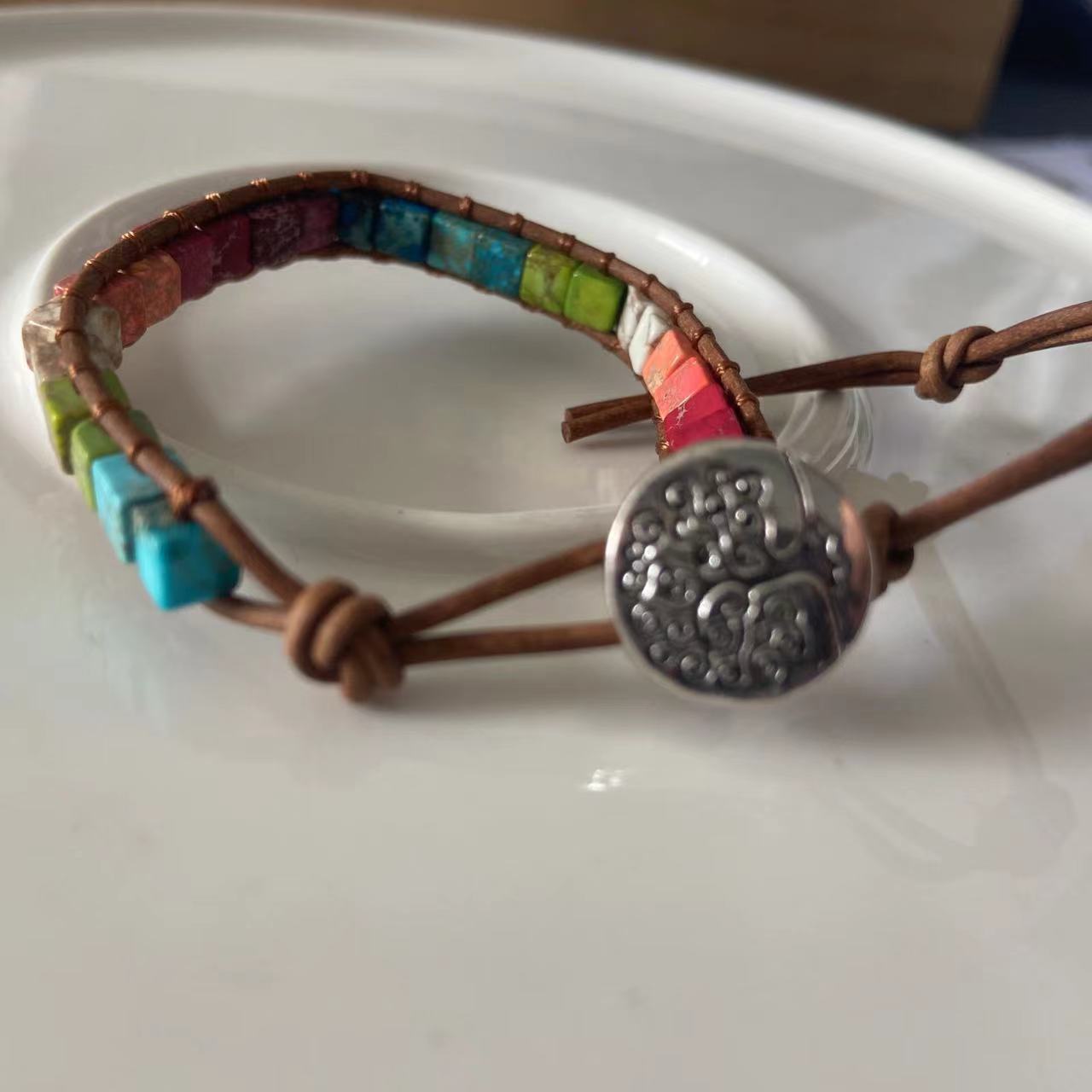 Wholesale Hand-woven Leather European and American Bohemian Creative Bracelet