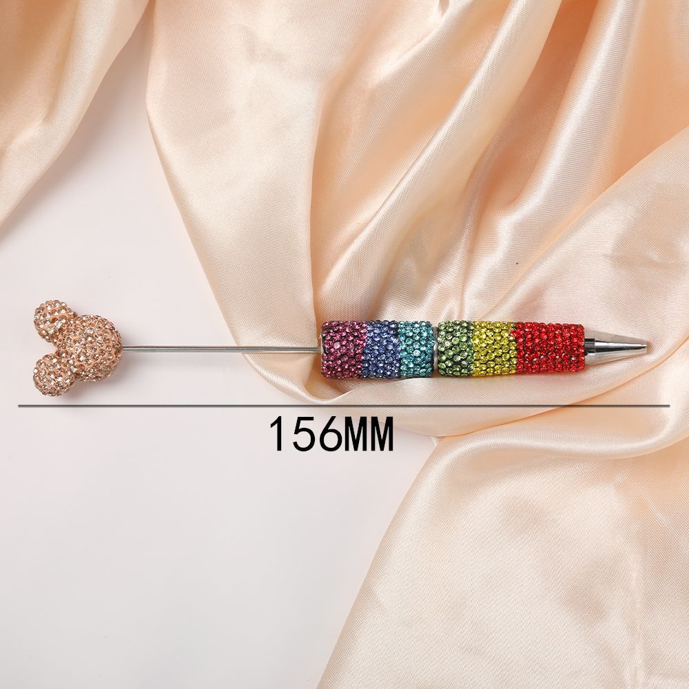 Wholesale  Rainbow Gradient Full Diamond Beadable Pens DIY Beadable