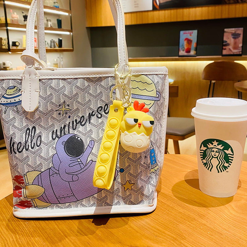 Wholesale Big Eyes Animal Unzip Cartoon Resin Keychain