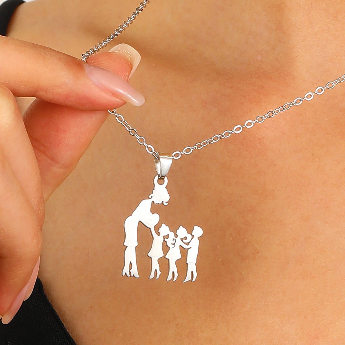 Wholesale mother' s day necklace stainless steel