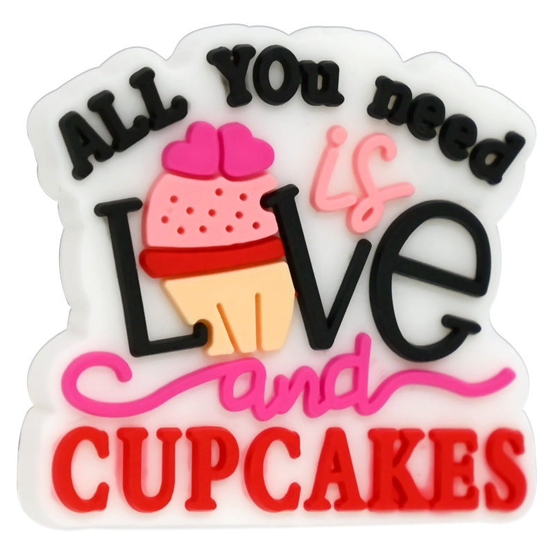 Wholesale  Random 100pcs/pack  Cartoon colored bead Focal Beads