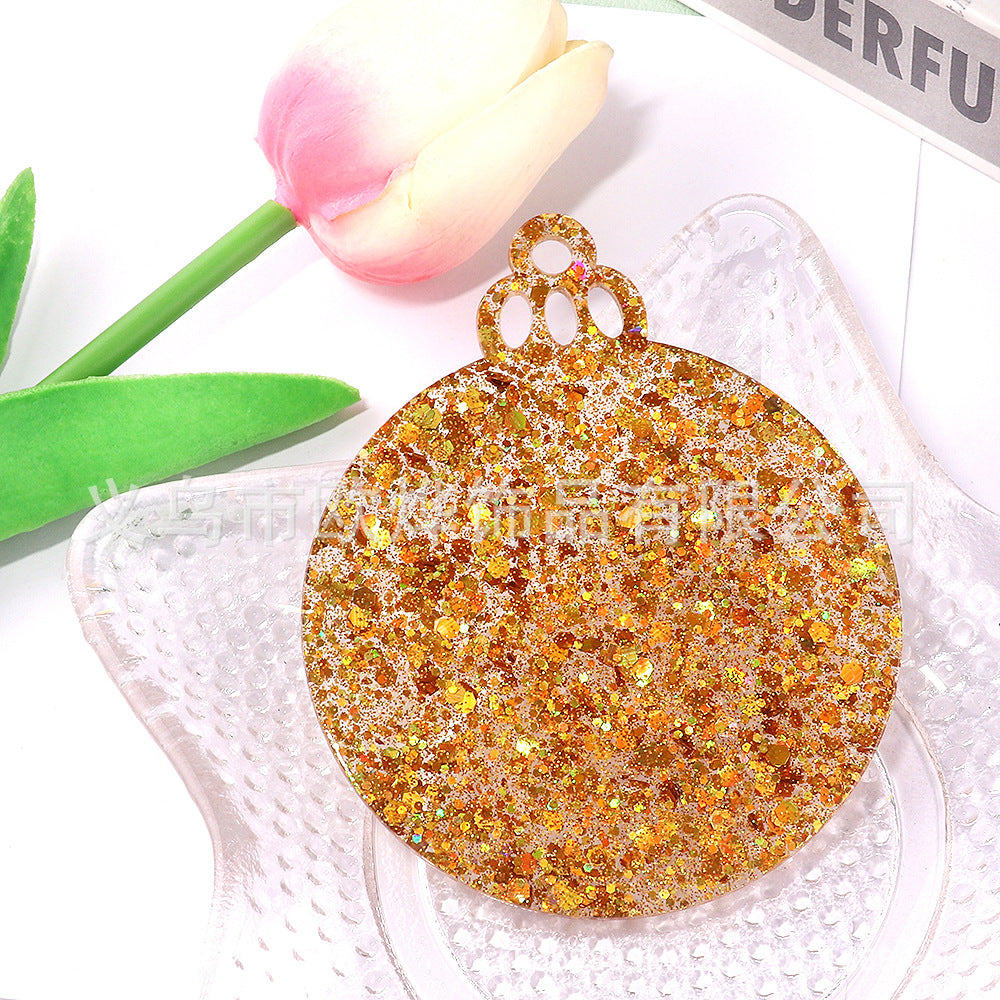 Wholesale 10pcs/ pack Acrylic Christmas Ornaments Decoration DIY Craft Christmas Tree Ornaments Patches