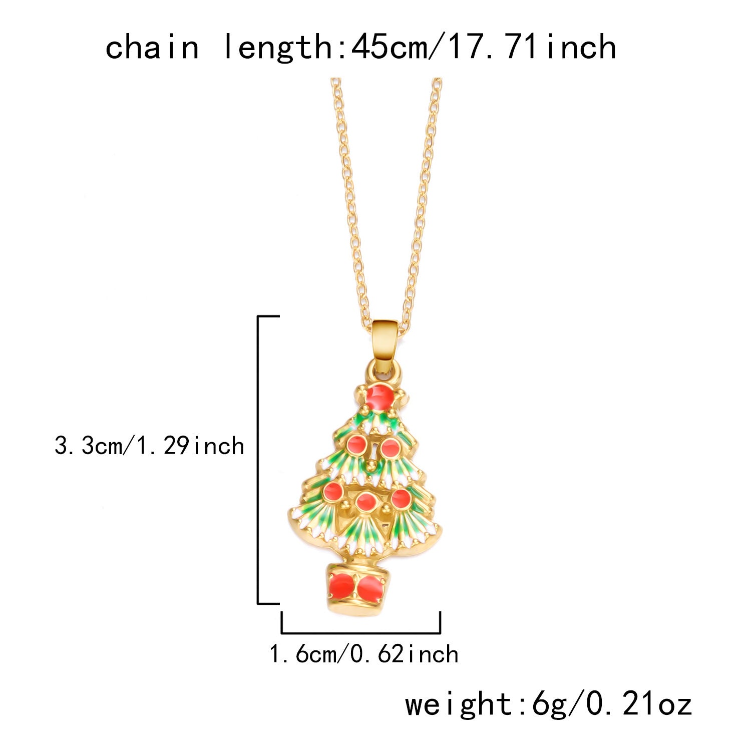 Wholesale Christmas Dopamine Colored Necklace