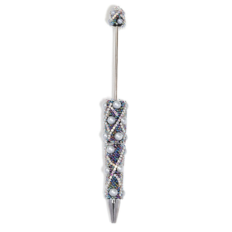 Wholesale 5pcs Heavy Industry Full Diamond Pearl Chain Beaded Pen DIY