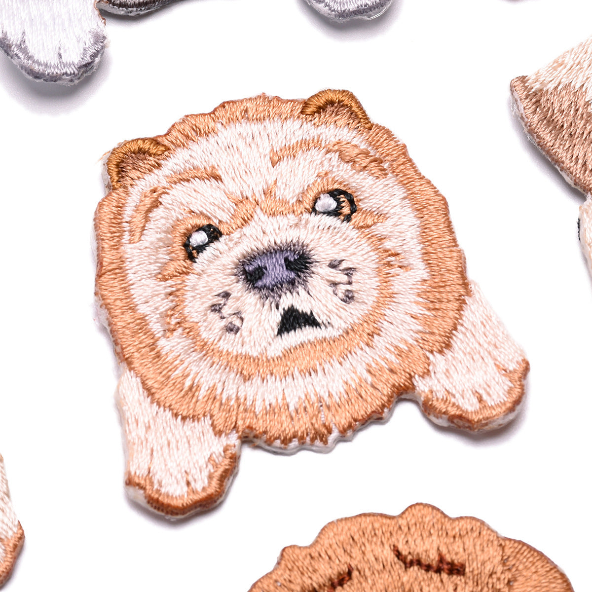 Wholesale Puppy Head Animal Embroidery Patch