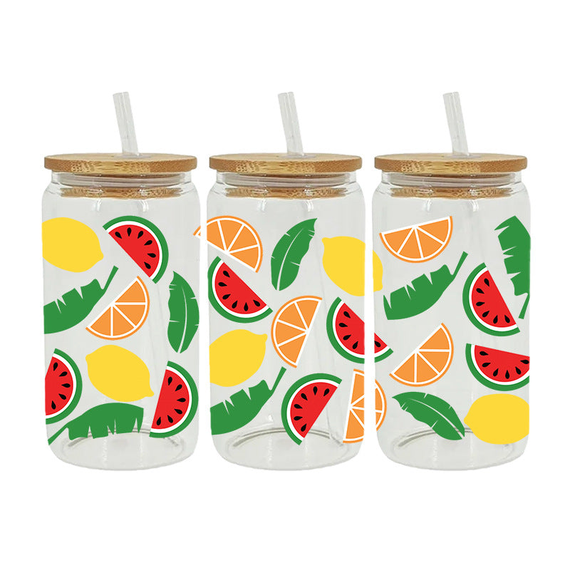 Wholesale UV Transfer Paste Glass Crystal Label Crystal Paste 16OZ UV DTF WRAPS 23cmX11cm