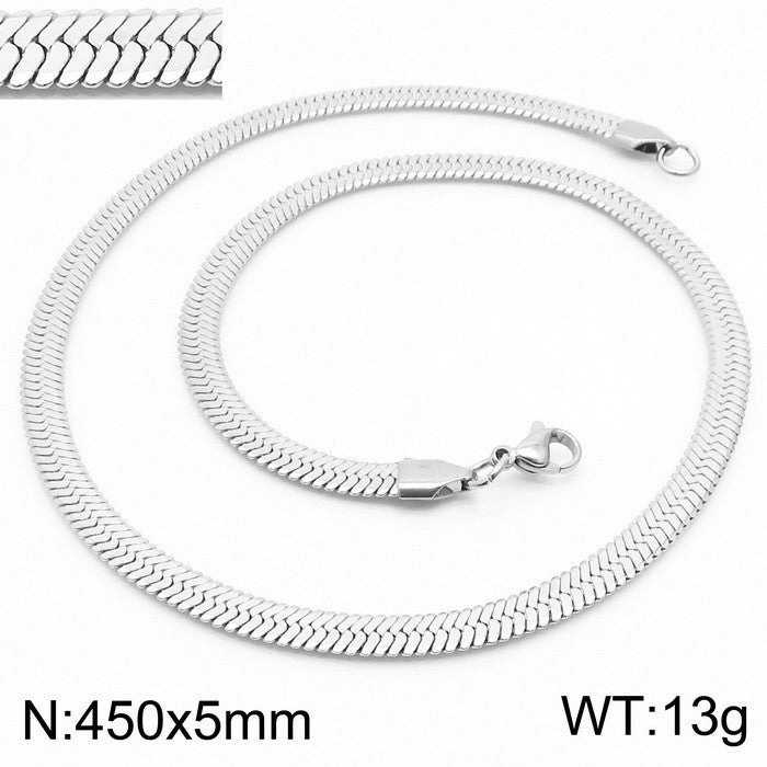 Wholesale personalized blade titanium steel necklace bracelet