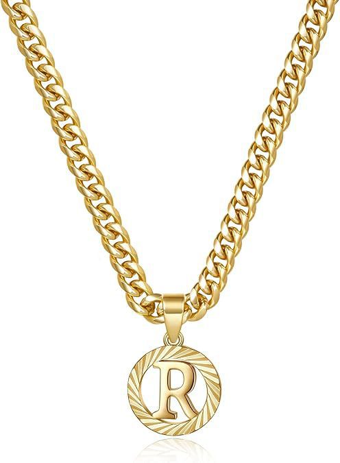 Wholesale Hollow-out 26 gold letter necklace