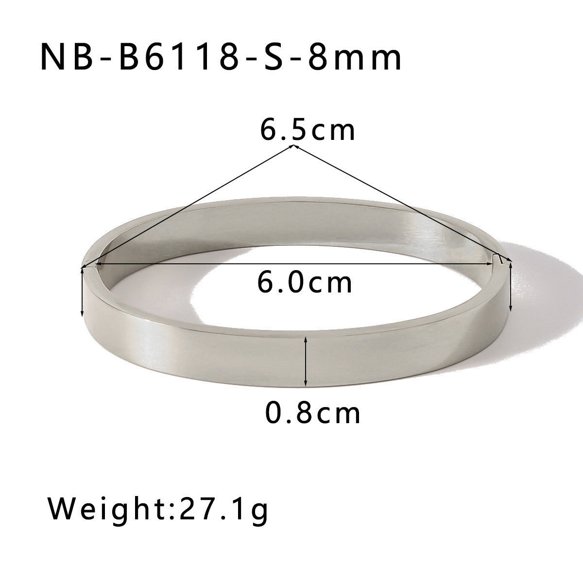 Wholesale Fashion Simple Vacuum Gold-plated Spherical Buckle Hand-polished Simple High-grade Plain Ring Bracelet