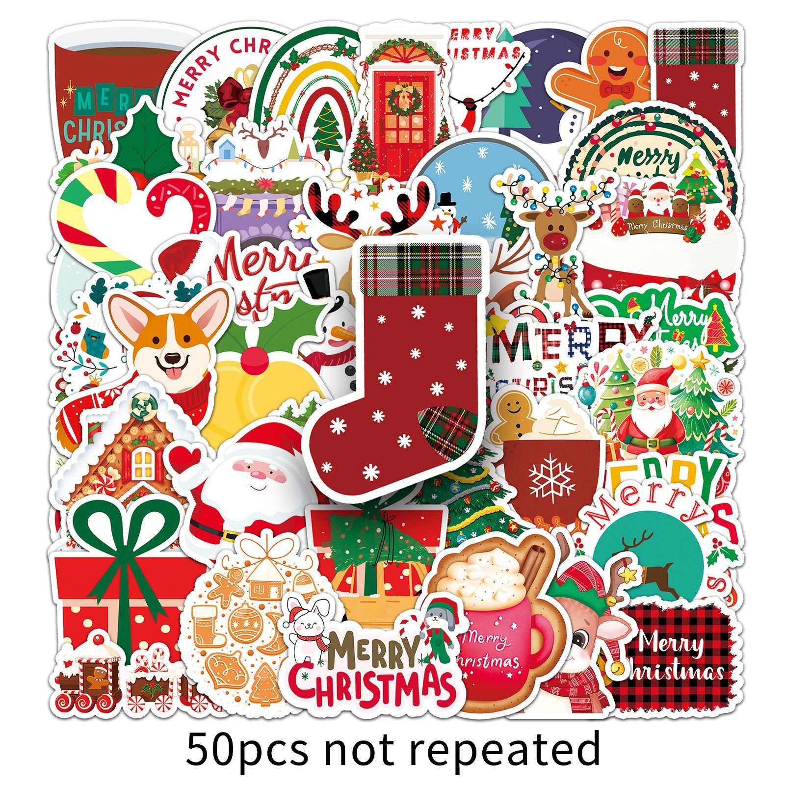 Wholesale 50PCS/ PACK  Christmas Graffiti Stickers