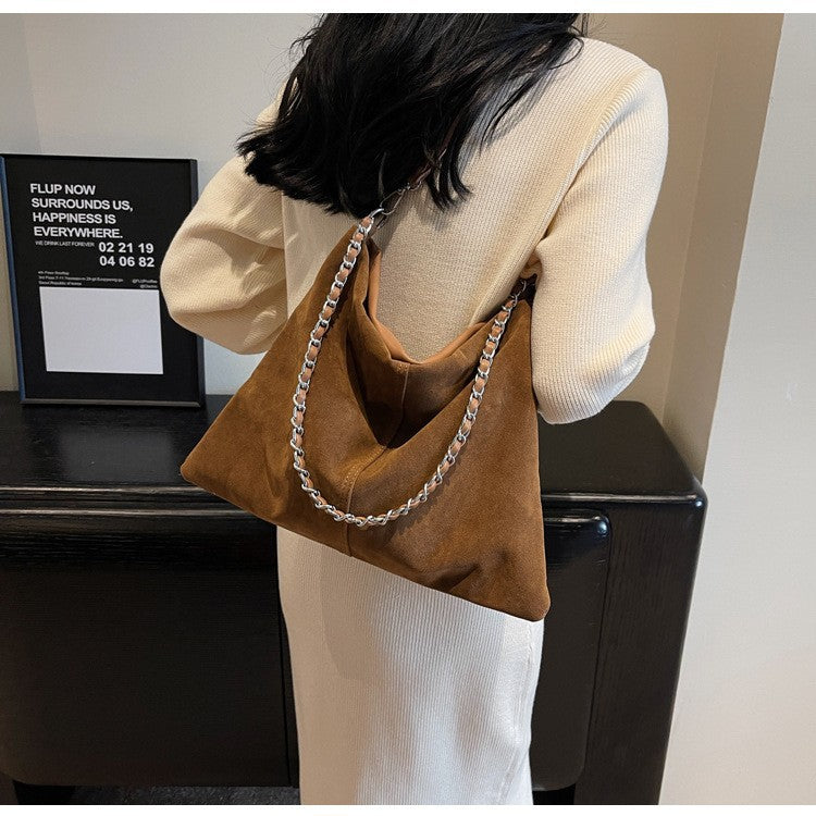 Wholesale Retro Large Capacity Frosted Crossbody Tote Bags