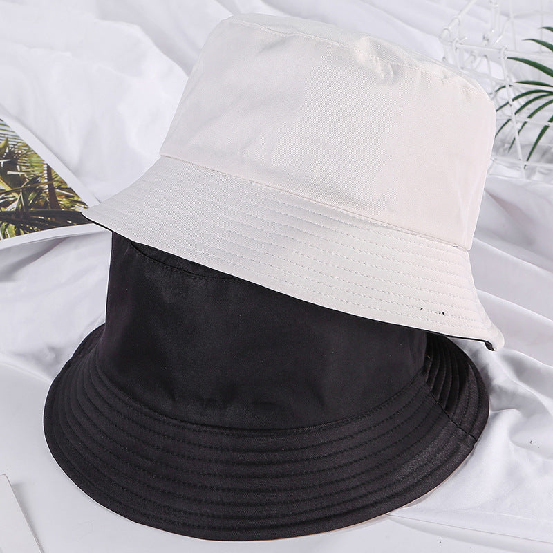 Wholesale Solid Color Double-sided Fashionable All-match Sunshade Bucket Hat