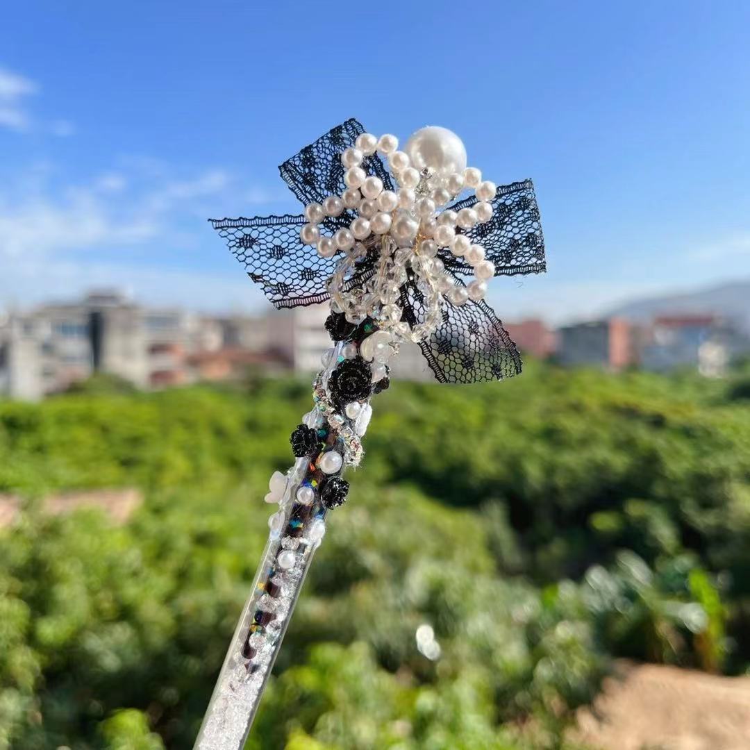 Wholesale Black and White Pearl Lace Bow Diy Handmade Homemade Utility Knife