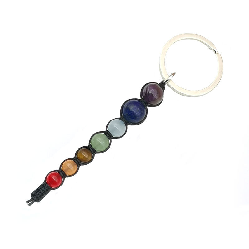 Columnas hexagonales al por mayor cuentas coloridas Piedras tejidas de metal de metal