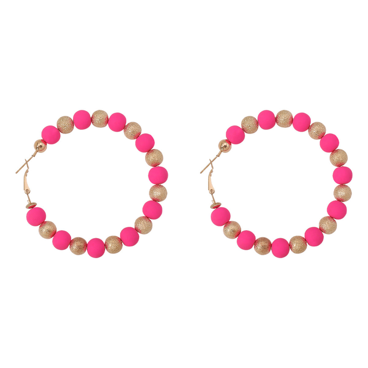 Wholesale fashion color soft ceramic beads earrings carnival summer sweet candy color CCB ear ring