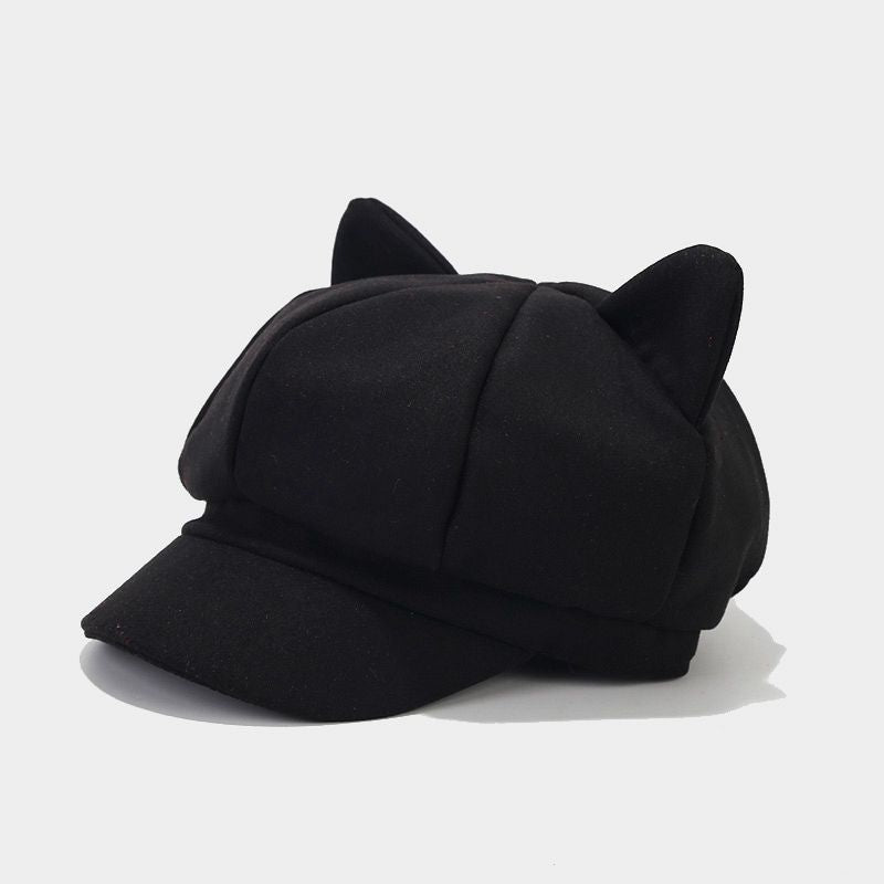 Wholesale Cotton Cat Ears Octagonal Hat