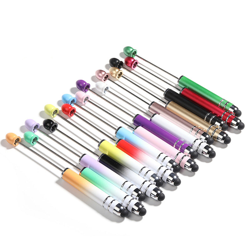 Wholesale 5PCS/PACK Beadable Pens Diy Touch Screen Multi-color Gradient Multi-function Dual-purpose