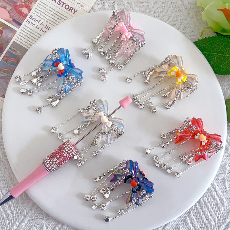 Wholesale 10pcs/pack Bow Tassel Loose Beads