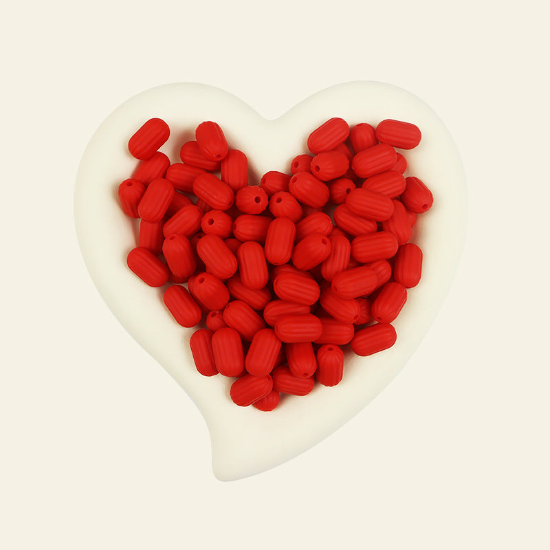 Wholesale 100pcs/pack Silicone Single Color Loose Bead DIY Bead Pen