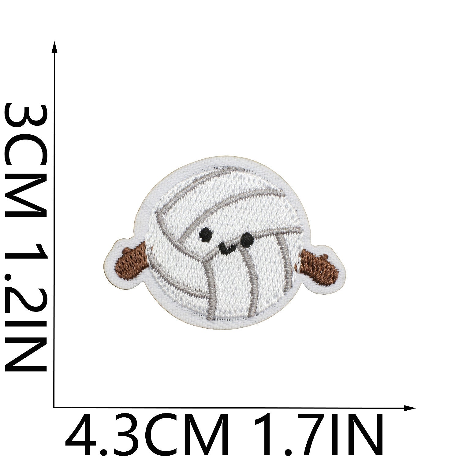 Wholesale Badminton racket embroidered patch