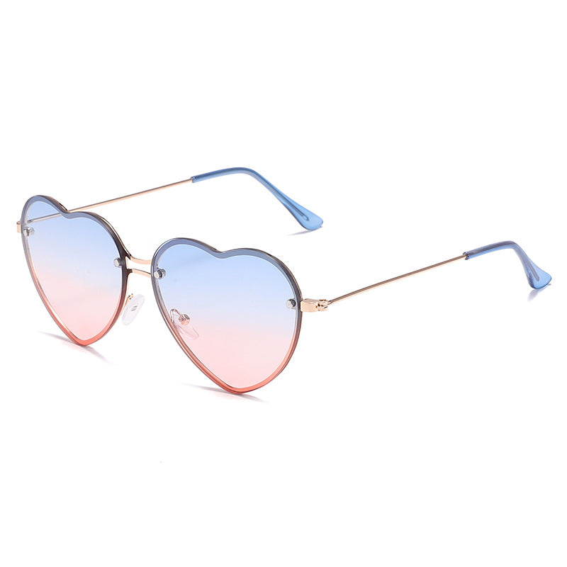 Wholesale frameless sunglasses with  love glasses in stock
